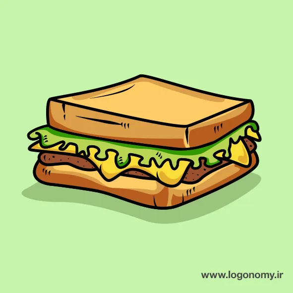 آموزش طراحی لوگو ساندویچی